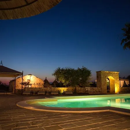 Villa Authentic Apulian Oasis Inside Trulli With Pool