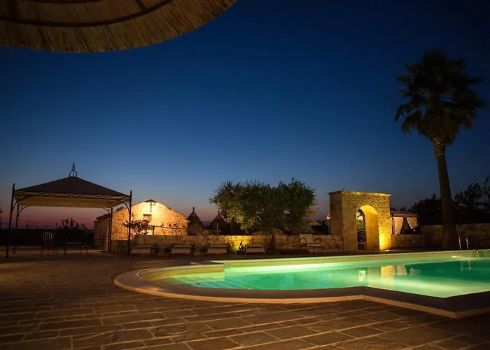 Villa Authentic Apulian Oasis Inside Trulli With Pool